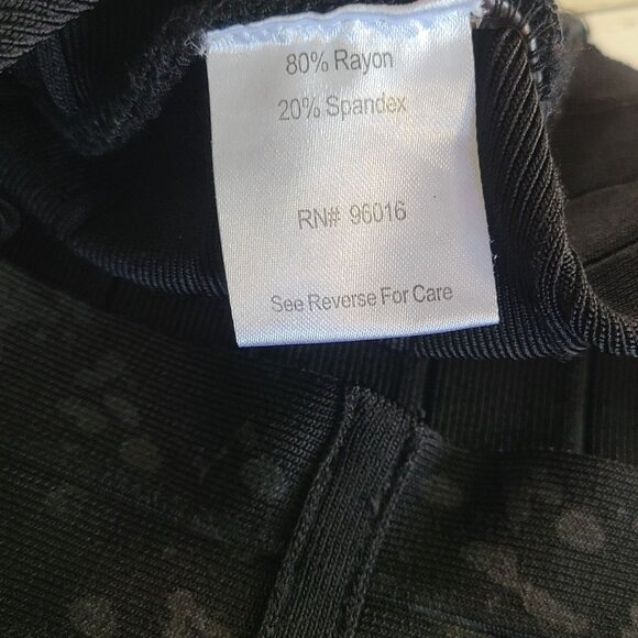 Lark Black Bandage Style Evening Mini Dress Bodycon Glam Mummy Medium LBD - Picture 8 of 9